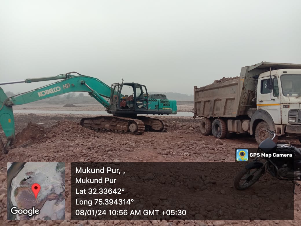 Geology & Mining Department, J&K (@geologyminingjk) on Twitter photo KATHUA: One heavy excavator along with loaded dumper involved in illegal mining seized at Pandori by team of deptt. led by DMO.
<a href="/districtadmkat1/">DC Kathua</a>
<a href="/Divcomjammu/">Divisional Commissioner Jammu</a>
<a href="/OfficeOfLGJandK/">Office of LG J&K</a> KATHUA: One heavy excavator along with loaded dumper involved in illegal mining seized at Pandori by team of deptt. led by DMO.
<a href="/districtadmkat1/">DC Kathua</a>
<a href="/Divcomjammu/">Divisional Commissioner Jammu</a>
<a href="/OfficeOfLGJandK/">Office of LG J&K</a>