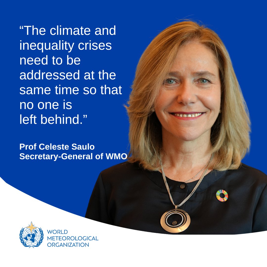 As Secretary-General of the WMO, Professor Celeste Saulo's top priority is serving the needs of the most vulnerable. 🔗 wmo.int/media/news/cel…