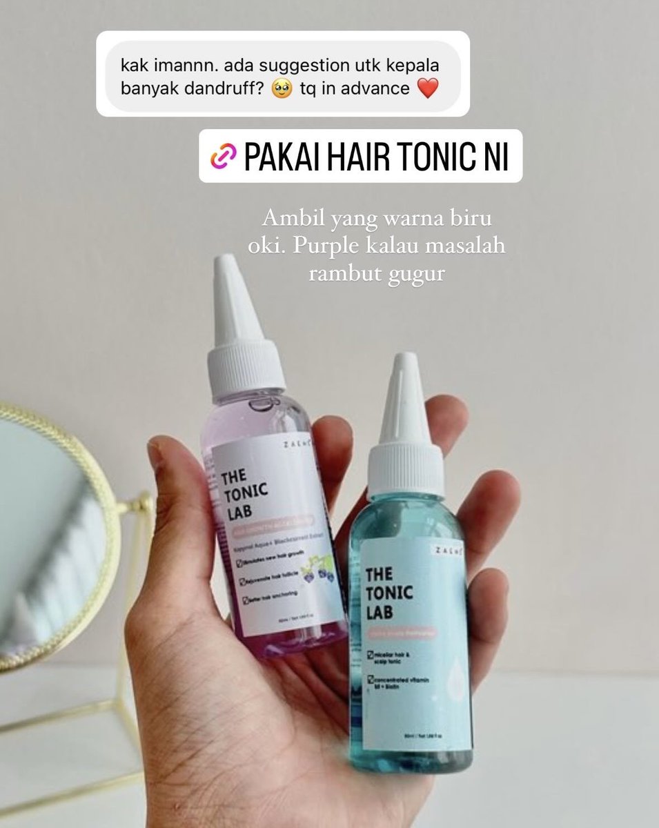 ImanAbdulRahim's tweet photo. Semua masalah rambut, ini cadangan produk nya oki. Supaya rambut semua cantik walaupun berhijab 🫶🏻 https://t.co/iPDlKUuvv5