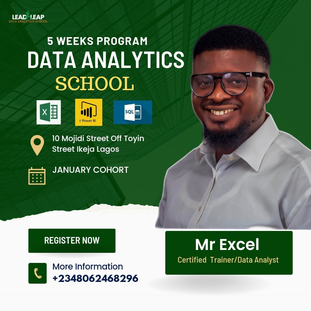 leadleapconsult's tweet photo. Join our January Cohort

The training starts on Saturday 13th of January, 2024

Call us on 08062468296 for more details https://t.co/DIPzanNPdw