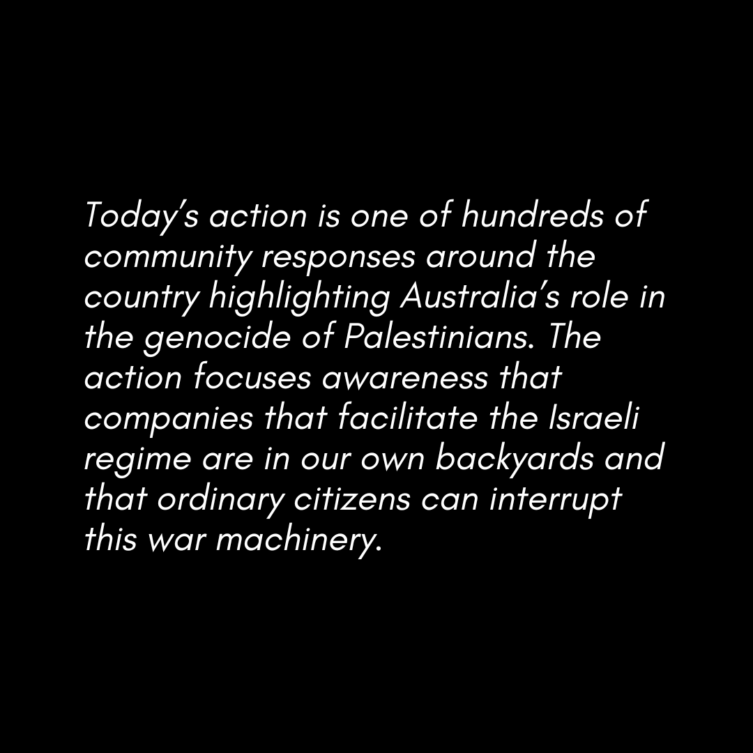 wagepeaceau's tweet photo. 🧵2. Media Release.
#ShutFerraDown.
@6NewsAU @10NewsFirst @abcnews @brisbanetimes
Photos and video available here
https://t.co/83ddlVW62z
@Channel7
#StopArmingIsrael #BDS
#militaryembargo #StopGenocide Palestine
inspired by the #ElbitEight!
🧵..3 https://t.co/Kj7kXN0QXc