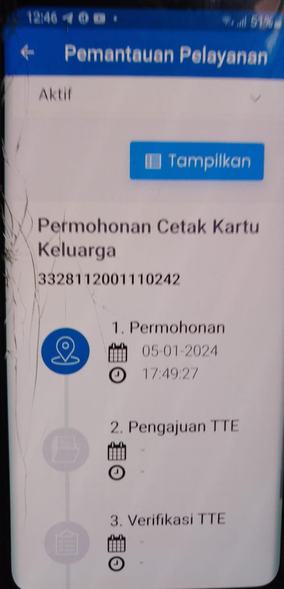 choeys_ars's tweet photo. @DukcapilKDN sy sdh mengajukan cetak KK mandiri secara online via aplikasi tapi sampai skrg tdk ada progress, mohon penjelasannya 🙏 https://t.co/VqzdtzAXm2