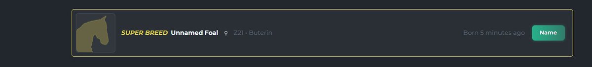 FINALLY!!!!! After breeding for months and definitely more than 100 horses! I FINALLY GOT IT!! <a href="/zed_run/">zed_run</a> #SuperBreed