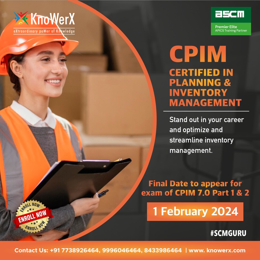 #supplychain #scmguru #KnoWerX #apics #apicscpim #cscp #professionalgrowth #trending #january #newyear #newstart #trendingreels #managment #certification #certificatecourse #enrollnow #professionalcourse #career #careerdevelopment #careergoals #cpim #cpim7 #cpimpart1 #cpimpart2