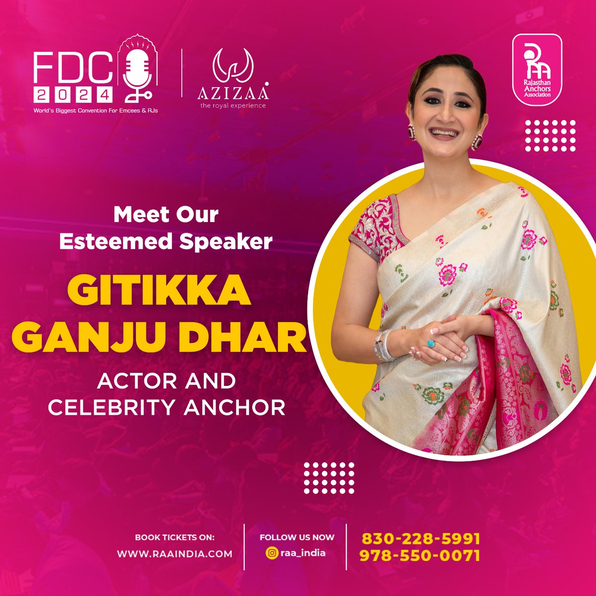 geetikaganju's tweet image. #RAA #FoundationDay

#Emcees and experiential industry members, from across India, come together for this annual conference.

.

#GitikkaGanjuDhar