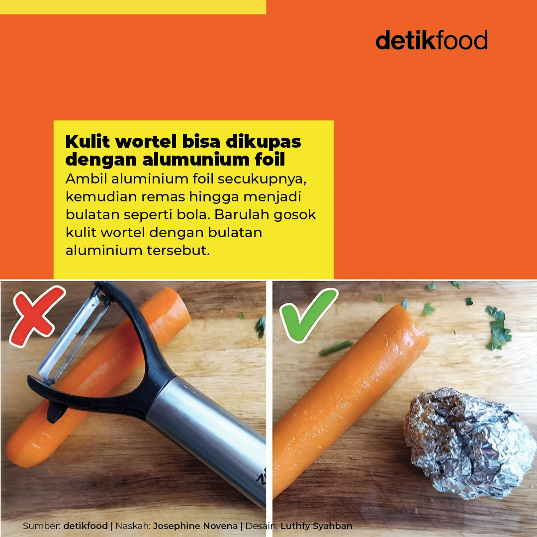detikfood's tweet photo. Pekerjaan dapur menjadi lebih mudah dengan mengikuti suatu trik atau disebut 'life hacks'.
Bahkan, sejumlah trik jenius dianggap cocok dapat penghargaan karena memudahkan loh detikers! Yuk kita intip 5 triknya!🤩
#detikfood #Tipsmasak #trikdapur #lifehacks #caramasak https://t.co/6E3fo14qji