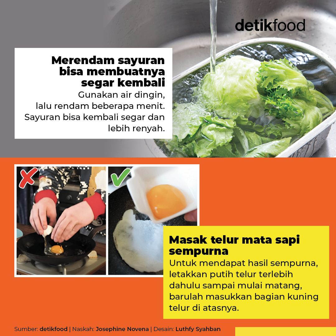 detikfood's tweet photo. Pekerjaan dapur menjadi lebih mudah dengan mengikuti suatu trik atau disebut 'life hacks'.
Bahkan, sejumlah trik jenius dianggap cocok dapat penghargaan karena memudahkan loh detikers! Yuk kita intip 5 triknya!🤩
#detikfood #Tipsmasak #trikdapur #lifehacks #caramasak https://t.co/6E3fo14qji