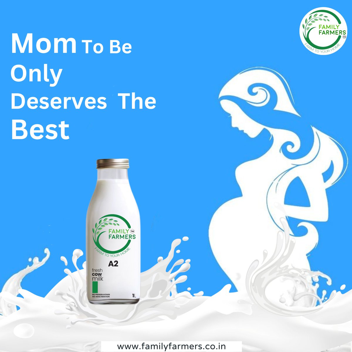 Farm fresh cow milk is a good source of calcium and protein and should be a part of pregnant women's diet. 

. 
. #familyfarmers #milkpost #nutrientmilk #sahiwalcowmilk #sahiwalcow #sahiwalmilk #desicowmilk