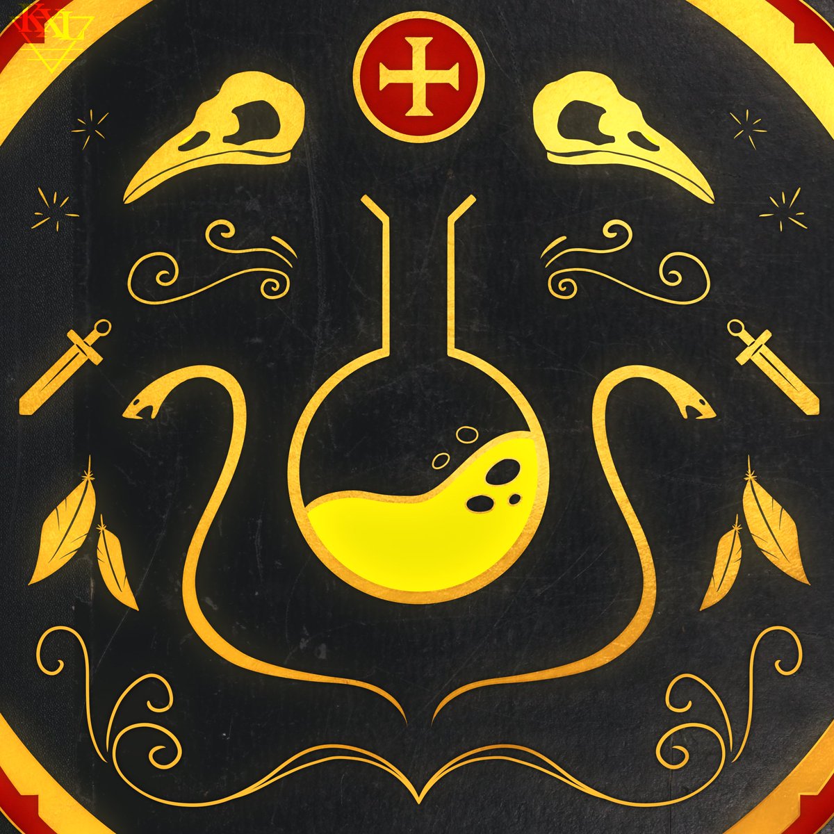 KateSealion25's tweet photo. I'm here again to add something and disappear for a year.
Some time ago there was an event on the TBK discord server where we could try to draw a logo and this is my participation.
I tried to play with symbolism and I like the result! https://t.co/Dr1VbrhCa5