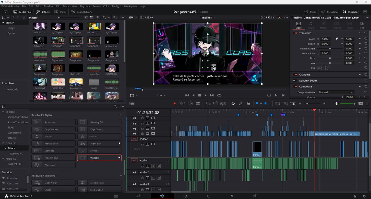 80% du montage !!! Je me suis chauffe aujourd'hui j'ai fais 8h de montage 😭 maintenant go dodo mdrrr