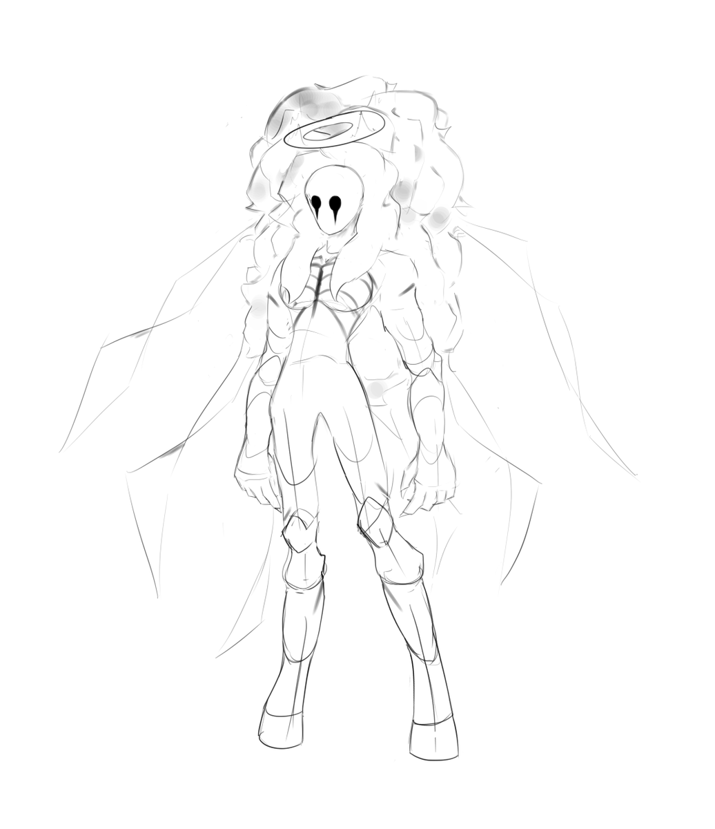 SPACAZAZA's tweet photo. redesign sketch of one of my old characters https://t.co/Vb7OWscOlA