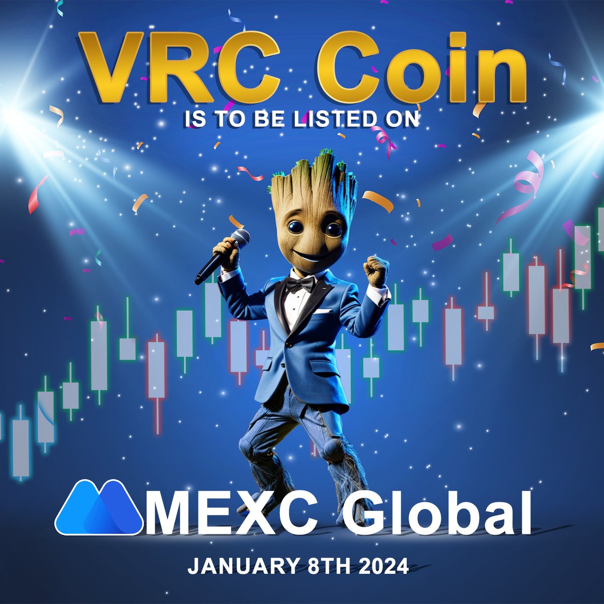 VrcNetwork's tweet photo. #VRC Coin arrives at MAXC Global on January 8, 2024! Be among the first to trade #VRC Coin
#VRC #VRCCoin #vrcworld #blockchain #MEXCGlobal #VRCListing #vzonesolutions #mexcgloballisting https://t.co/Buth4gzXbL