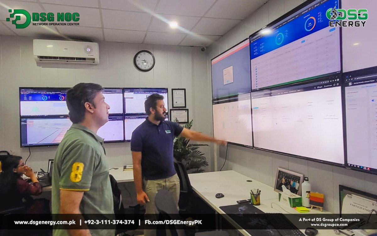 dsgenergypk's tweet image. Mr. Rameez Ansari (Director - MRB Group of Companies) paid a visit to the DSG Energy Network Operations Center (NOC) and appreciated our advanced monitoring system

03111374374 | dsgenergy.com.pk
#Transparency #AdvancedMonitoring #ClientSatisfaction #SustainablePartnership