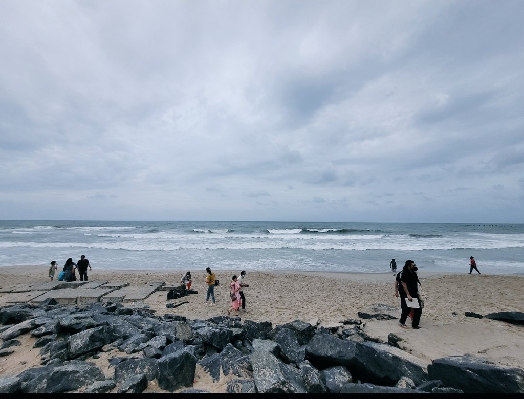 psychidiaries's tweet photo. As someone who has never traveled abroad, I am happy that Indian tourism is being highlighted. But I am a little concerned as well.
Around 2 years ago, we went for our honeymoon to Puducherry(Pondi).
While the beaches, the views, and the cafes are spectacular, it's hard not to miss a sewage line directly dumping all the waste in the sea (see the last pic), and this is just next to the famous rocks of the Rock Beach.
 If that's not enough, people casually litter all the plastic waste at the places of natural beauty.
This happens not just at commercial places like Goa but also at the home of our gods. We saw this on our Kedarnath pilgrimage as well. 
Now that we are deciding to travel in India, let's at least pledge to not litter & use as less disposable products as possible. Also, I hope the government authorities won't be as callous as to directly open a sewage line next to the famous beach! 
Jay Hind.