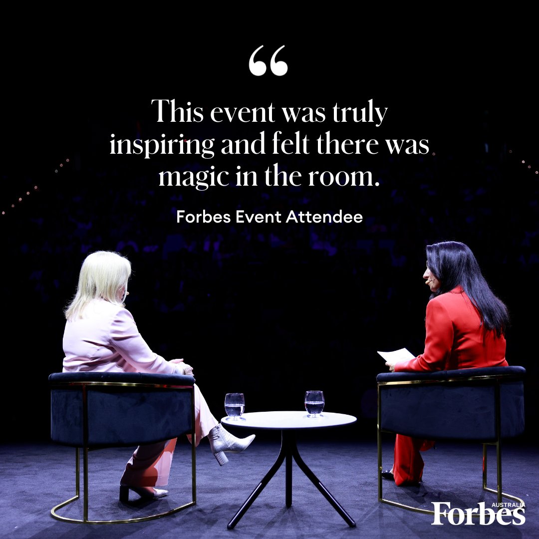 The 2023 Women’s Summit sold out and was one of the most talked about events of the year. Bring a friend, invite a colleague or get a group together for an energising day of discovery and opportunity that will define our next chapter of progress. forbes.com.au/womens-summit-…