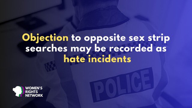 WomensRightsNet's tweet image. Policing is based upon public consent. 51% of the public are women. Our forces DO NOT CARE about your consent, or lack of it, to this policy.
You will have a crime or hate incident recorded if you dare to object. 
This is an outrageous attack on women’s rights.…