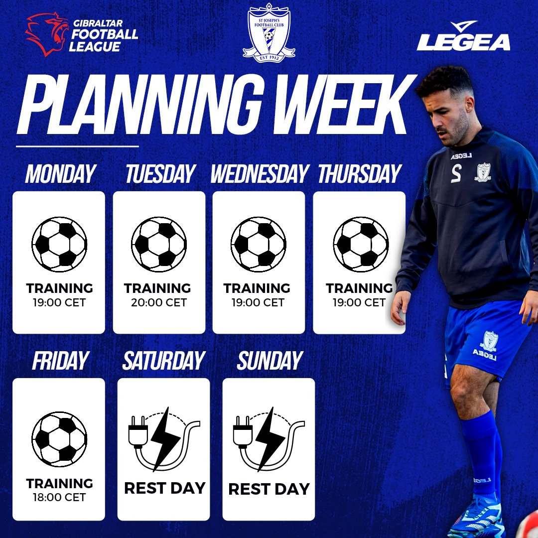 StJosephsFCGib's tweet image. We're back for another week! 🏋️‍♀️🙌

#StJosephs
#PlanningWeek