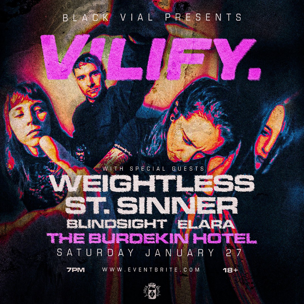 vilifyau's tweet photo. We’re back Sydney! We’re headlining our first show in your city on January 27 (Saturday).
It’s a long weekend so let’s get loose 😎 
Tickets here: https://t.co/QNGGxnvvOj
#band #show #metalcore #hardcore #metal #dreadaddict #livemusic https://t.co/Fha1Sf7PN5