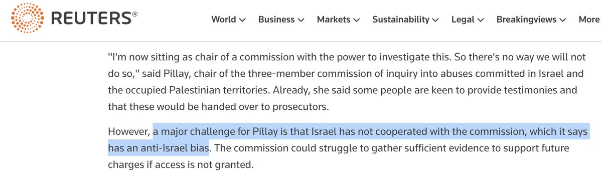 MaxBlumenthal's tweet photo. Remember when the UN announced a commission to investigate Hamas sexual violence against Israeli women on October 7 and Israel *refused* to participate on the grounds of "anti-Israel bias"? 

It's almost like they don't want any independent investigation of October 7 https://t.co/y22yRKJQuR