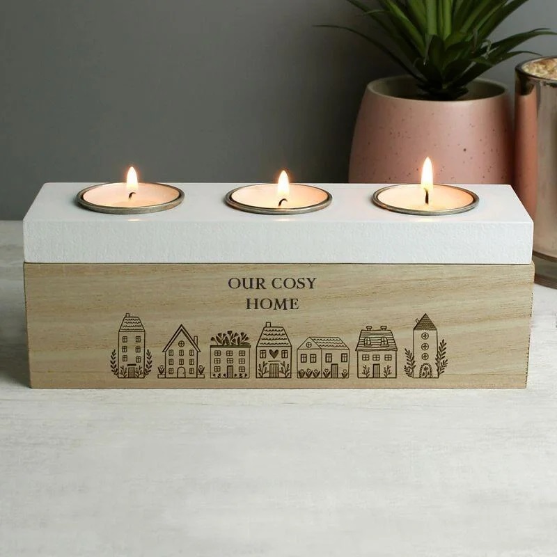 Cosy up on these cold winter evenings with some candle light. This tealight holder lets you display 3 tealight candles at a time & can be personalised with any words on the front lilyblueuk.co.uk/personalised-h…

#tealightholder #candleholder #giftideas #personalised #mhhsbd #earlybiz