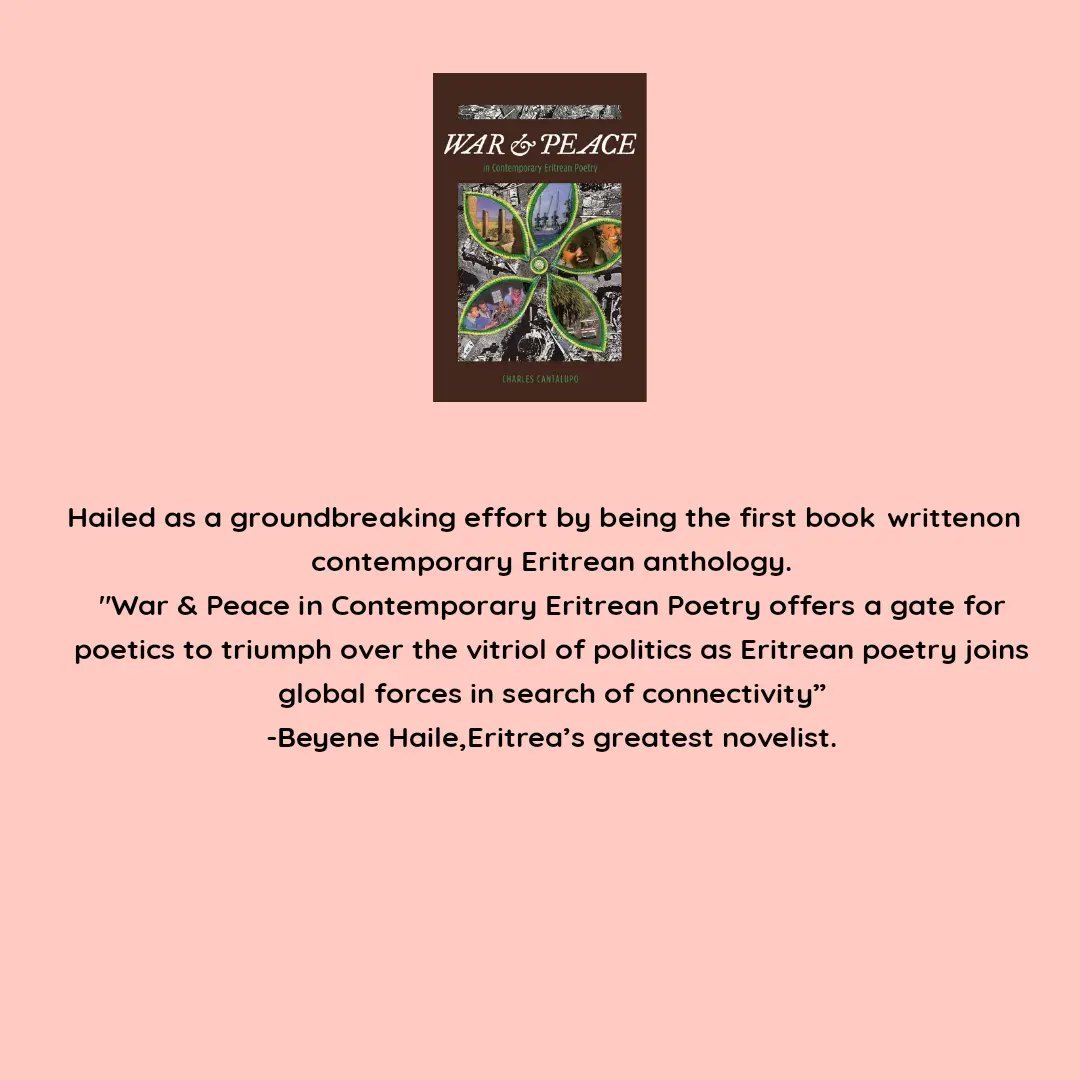 MkukiNaNyota's tweet photo. "War & Peace in Contemporary Eritrean Poetry offers a gate for poetics to triumph over the vitriol of politics as Eritrean poetry joins global forces in search of connectivity”
-Beyene Haile,
Eritrea’s greatest novelist.
#RelevantBooks
#MkukiNaNyota https://t.co/poPemVmjlR