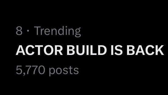 TRENDING NO.8 THAILAND 🇹🇭 

ACTOR BUILD IS BACK 
#ActorBIUisBACK
<a href="/JakeB4rever/">BIU.</a>