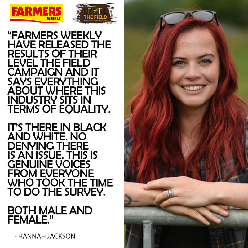 FarmersWeekly's tweet photo. 👏 Some strong words from one of our brilliant Level The Field ambassadors.

CLICK IMAGE FOR FULL SURVEY RESULTS.

@redshepherdess | @FWAbiKay