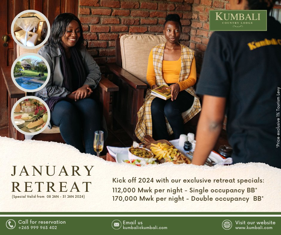Kick off January 2024 in style! 🎉 

Enjoy exclusive room specials in our Standard, Executive, and Deluxe rooms. 
Reserve your retreat with through January at 0999 963 402 or via email at kumbali@kumbali.com. 

Make it a month to remember! ✨