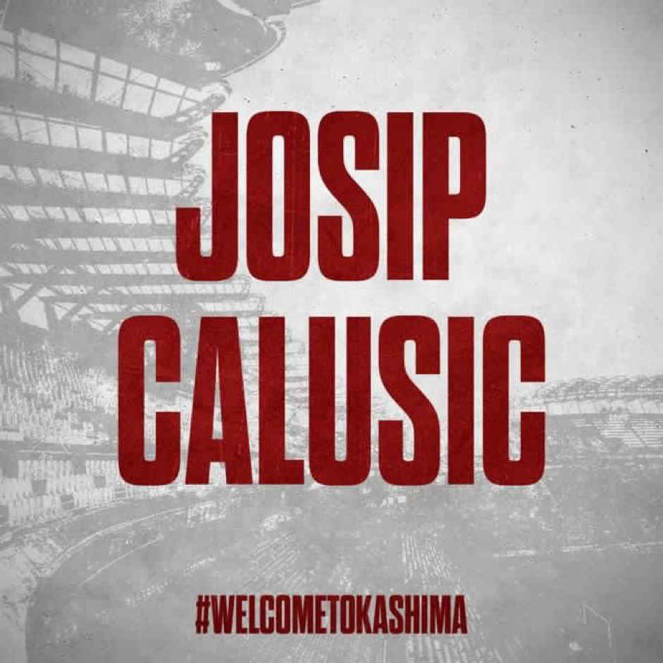 J1LeagueEU's tweet photo. Now it’s official ‼️
Josip #Calusic is a new player of #Kashima #Antlers https://t.co/xRSq1ghvwM