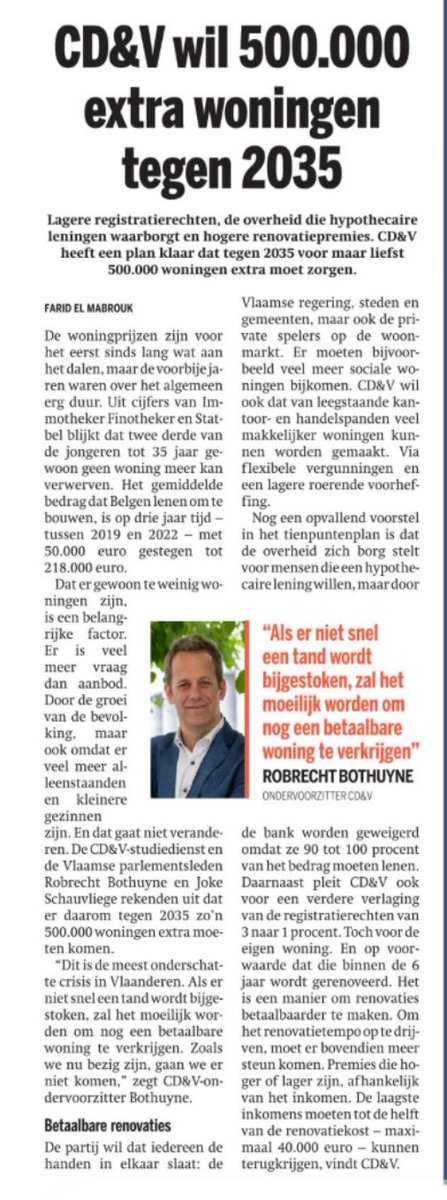 Terwijl anderen met carrièreplanning bezig zijn, lanceren we met @cdenv het Woonplan.
500000 extra woningen tegen 2035. Het is ambitieus, maar noodzakelijk. De wooncrisis is reëel & het is hoog tijd voor een politiek tandje bij. 
Een betaalbaar energiezuinig huis voor iedereen!