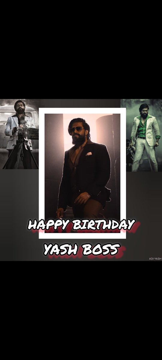 JShreenivasa's tweet photo. @TheNameIsYash  Wish you happy birthday boss https://t.co/pXpgtn0J86