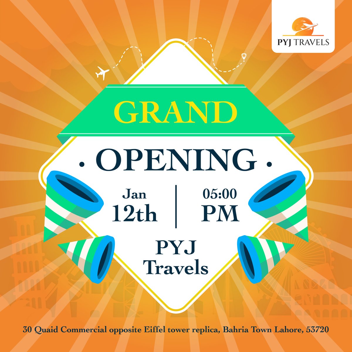 PYJTravels's tweet photo. Embark on a journey with PYJ Travels! 🌍✈️ Join us for the grand opening on January 12th and explore a world of incredible destinations. Your passport to adventure awaits – see you there!
#PYJTravels #GrandOpening #AdventureAwaits #TravelDreams #IslandGetaway #LuxuryTravel https://t.co/J58qkrtPxL
