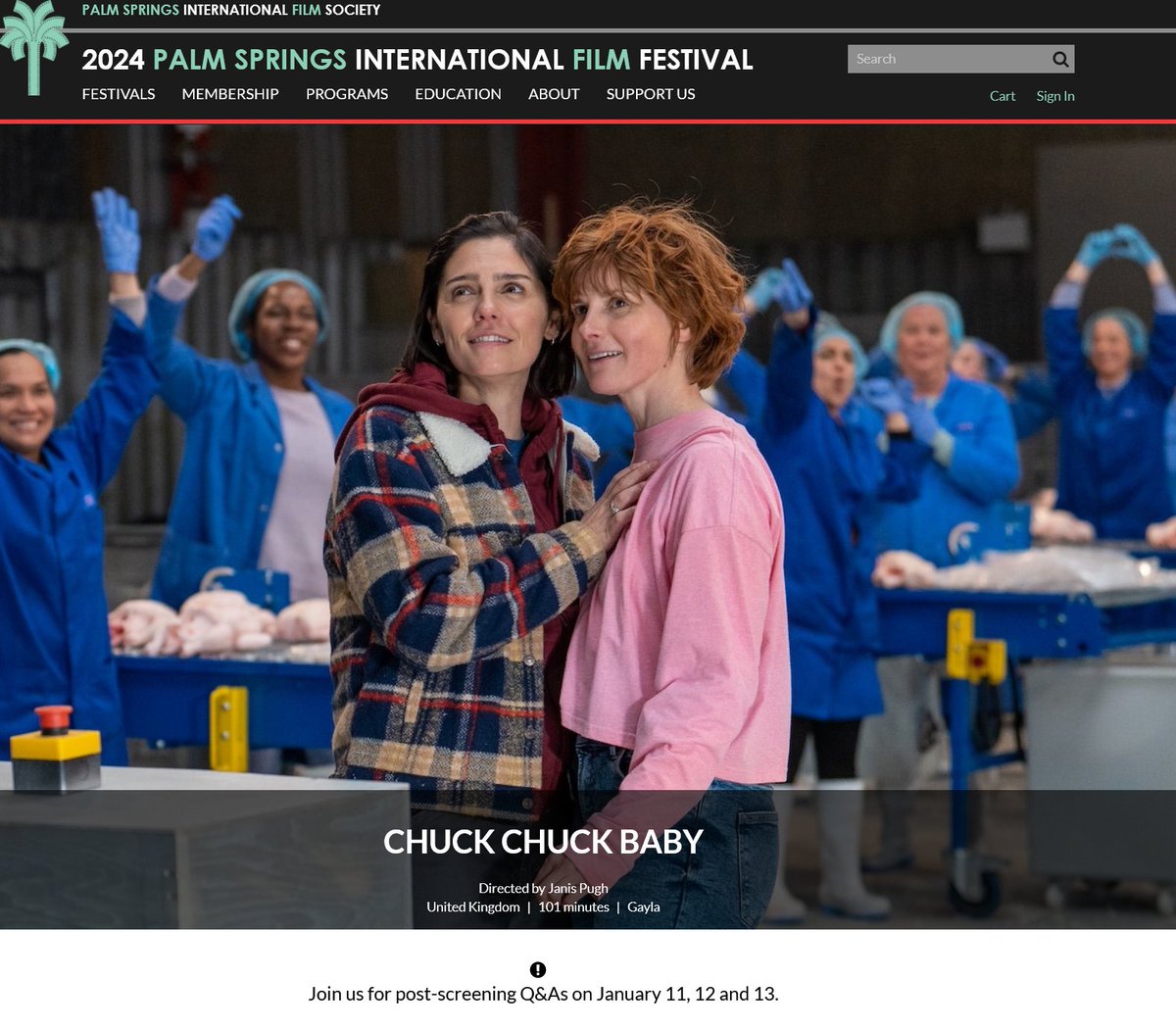 Going to @PSFilmFest this week? Delighted that #ChuckChuckBaby by @janis_pugh will screen Thurs 11th - Sat 13th psfilmfest.org/film-festival-… @BFI_Industry @BBCFilm @FfilmCymruWales