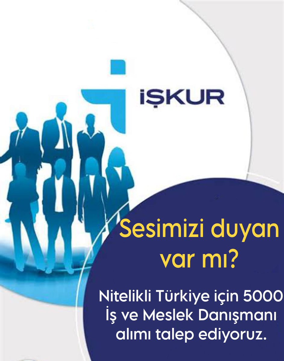 <a href="/isikhanvedat/">Prof. Dr. Vedat Işıkhan</a> <a href="/TurkiyeIsKurumu/">İŞKUR</a> İş ve Meslek Danışmanları atanmak istiyor, bizim sesimizi duyduğunuzu biliyoruz,istihdamın şahlanması için 5000 İMD alımı bir an önce tamamlansın <a href="/isikhanvedat/">Prof. Dr. Vedat Işıkhan</a>
