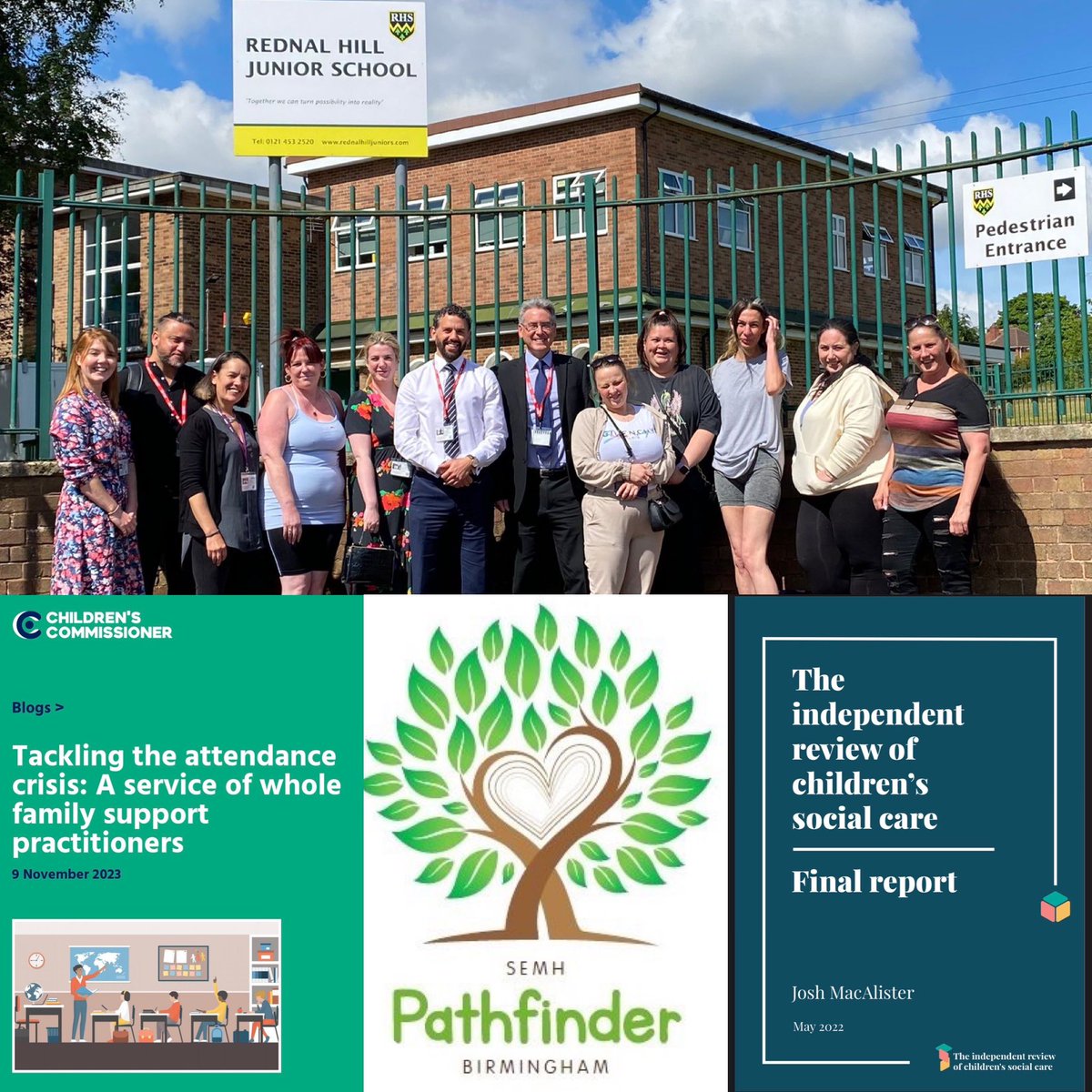 Dr Tom McNeil (@mcneil_tom) on Twitter photo Almost 1 in 5 children are persistently absent from school. The <a href="/ChildrensComm/">Children's Commissioner for England</a> warns of harm to long term opportunities.
It’s why projects like <a href="/BhamPathfinder/">Birmingham Pathfinder</a> providing multidisciplinary support to children & parents (eg mental health, SEND, domestic abuse) are invaluable. 1/4 Almost 1 in 5 children are persistently absent from school. The <a href="/ChildrensComm/">Children's Commissioner for England</a> warns of harm to long term opportunities.
It’s why projects like <a href="/BhamPathfinder/">Birmingham Pathfinder</a> providing multidisciplinary support to children & parents (eg mental health, SEND, domestic abuse) are invaluable. 1/4