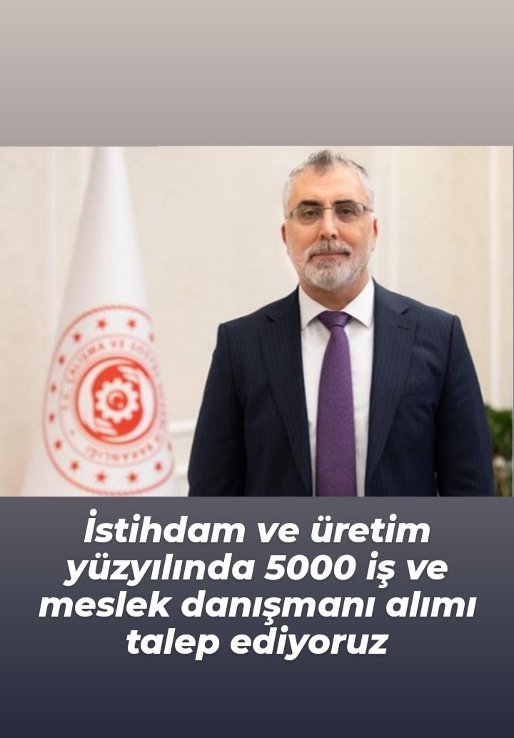 <a href="/isikhanvedat/">Prof. Dr. Vedat Işıkhan</a> <a href="/TurkiyeIsKurumu/">İŞKUR</a> İş ve Meslek Danışmanları atanmak istiyor, bizim sesimizi duyduğunuzu biliyoruz,istihdamın şahlanması için 5000 İMD alımı bir an önce tamamlansın <a href="/isikhanvedat/">Prof. Dr. Vedat Işıkhan</a>