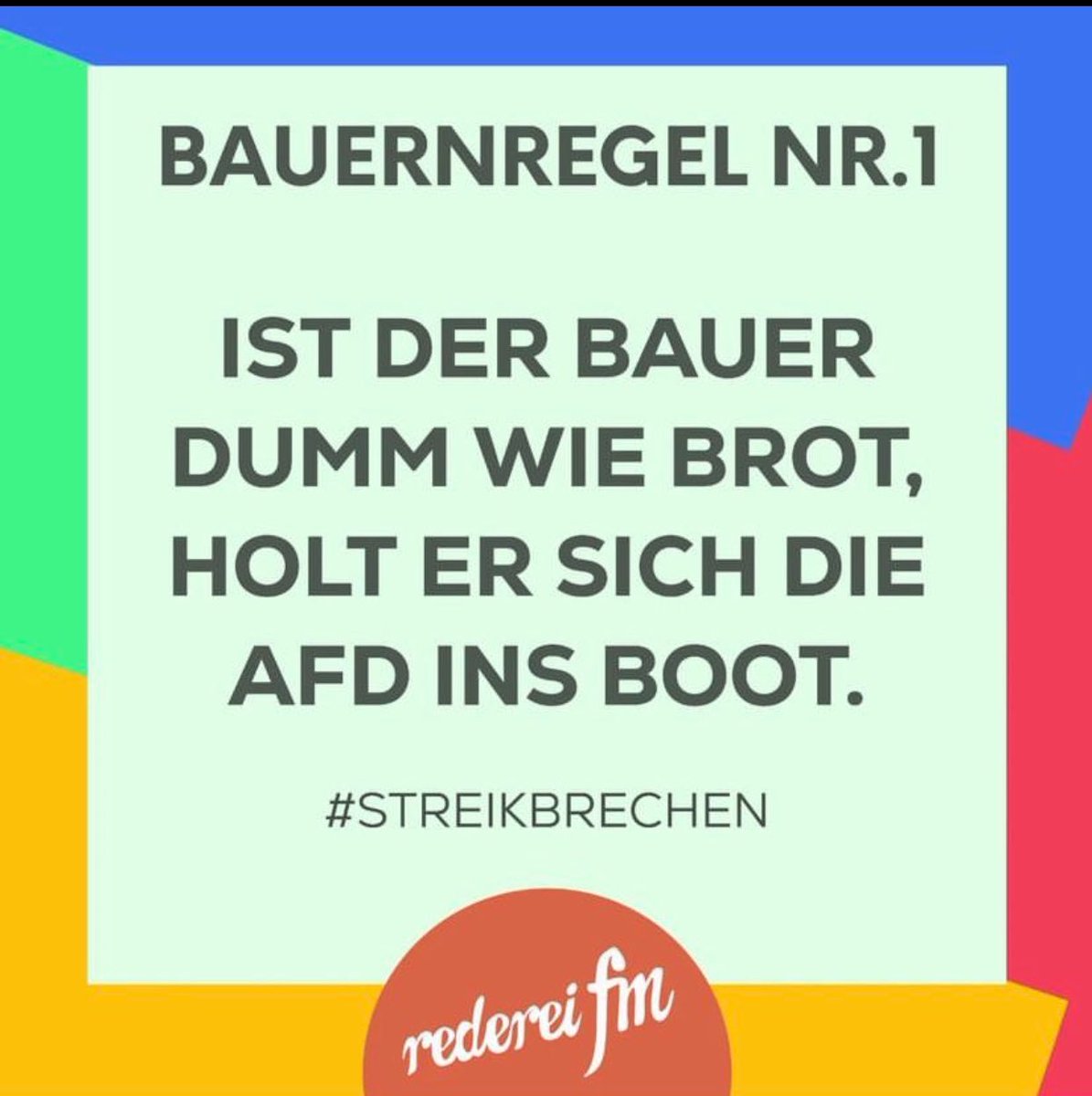 SchmittiBank's tweet photo. #LAUTgegenRechts 
#Bauernproteste 
#Mistgabelmob 
👎👎 https://t.co/KheZGfnyD5
