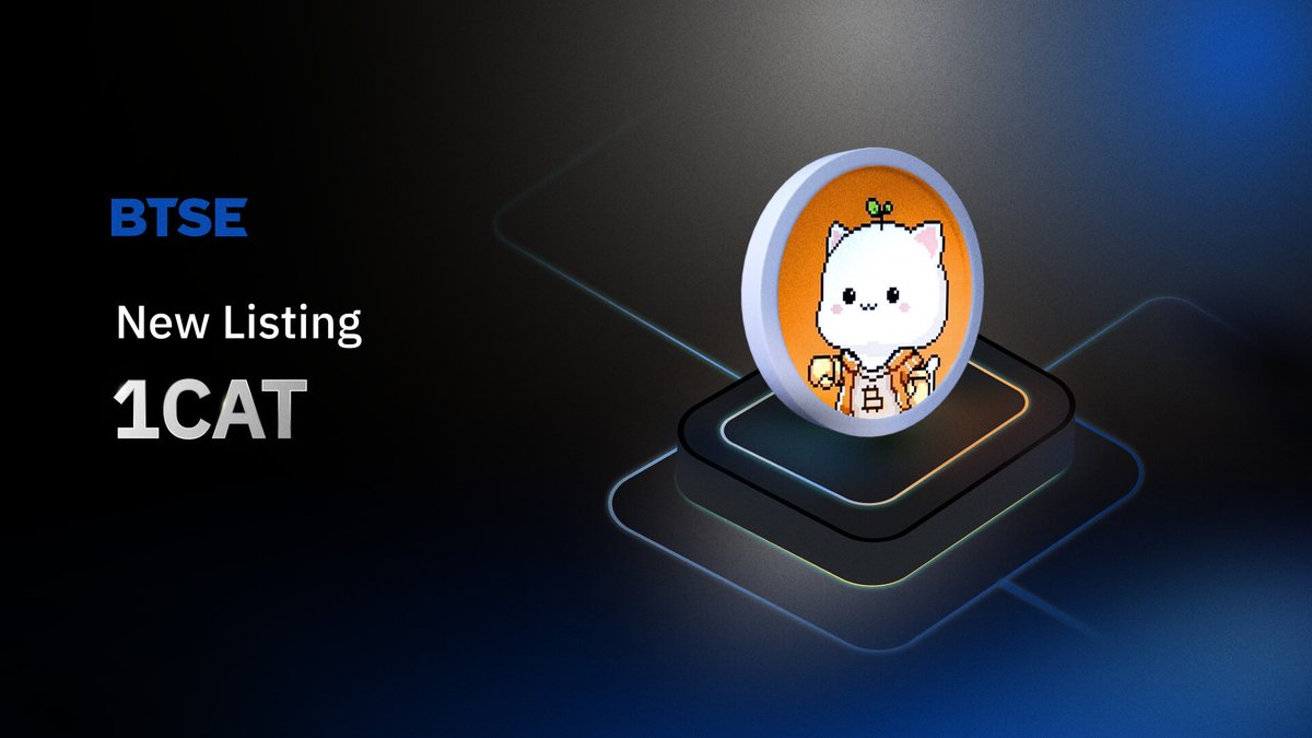 BTSE_Official's tweet photo. BTSE will list @BitcoinCats1Cat on January 9th! 🚀

🐱  #1CAT - SPOT

#BitcoinCats is an innovative #GameFi project leveraging the #Bitcoin blockchain through Bitcoin #Ordinals, uniting Bitcoin and #EVM in gaming and finance 👾

Learn more 📝:
https://t.co/z9B2u64yDz

#NewListing https://t.co/oIhY15uDuj