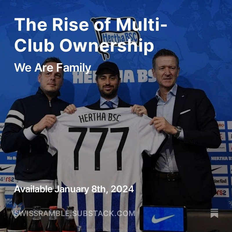 A look at the rise of multi-club ownership, including the main players, different strategies employed, benefits of the MCO model, issues raised and response of the regulators. To quote the late, great David Bowie, 'It Ain't Easy'. swissramble.substack.com/p/the-rise-of-…