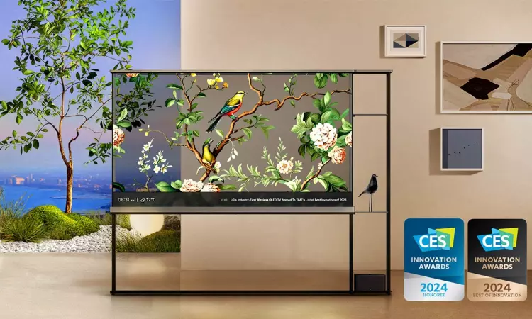 stufflistings's tweet photo. This is LG's (and the world's) first wireless transparent OLED TV.
#LG #CES #CES2024 https://t.co/IvRGdd2Uec