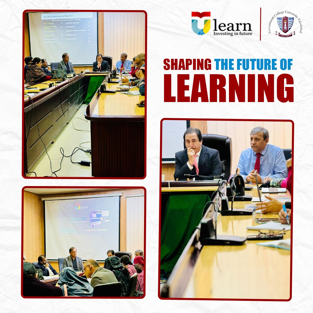 ulearnonlineedu's tweet photo. GCU Faisalabad's online education pilot project is a success! Director Waseem Ahmad and the Ulearn team are driving transformative change for a brighter educational future in Pakistan.  
#ulearn #EducationRevolution #FutureForward #gcuf https://t.co/JsNKhNuUVB
