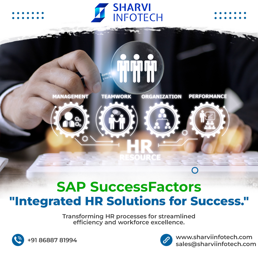 #SAPSuccessFactors a cloud-based software solution that helps to manage HR processes of #smallandmediumenterprises, saves the time and resources, prioritizes the #growthofbusiness.

#HRTransformation #DigitalHR #CloudHCM #EmployeeExperience #TalentManagement #WorkforceAnalytics