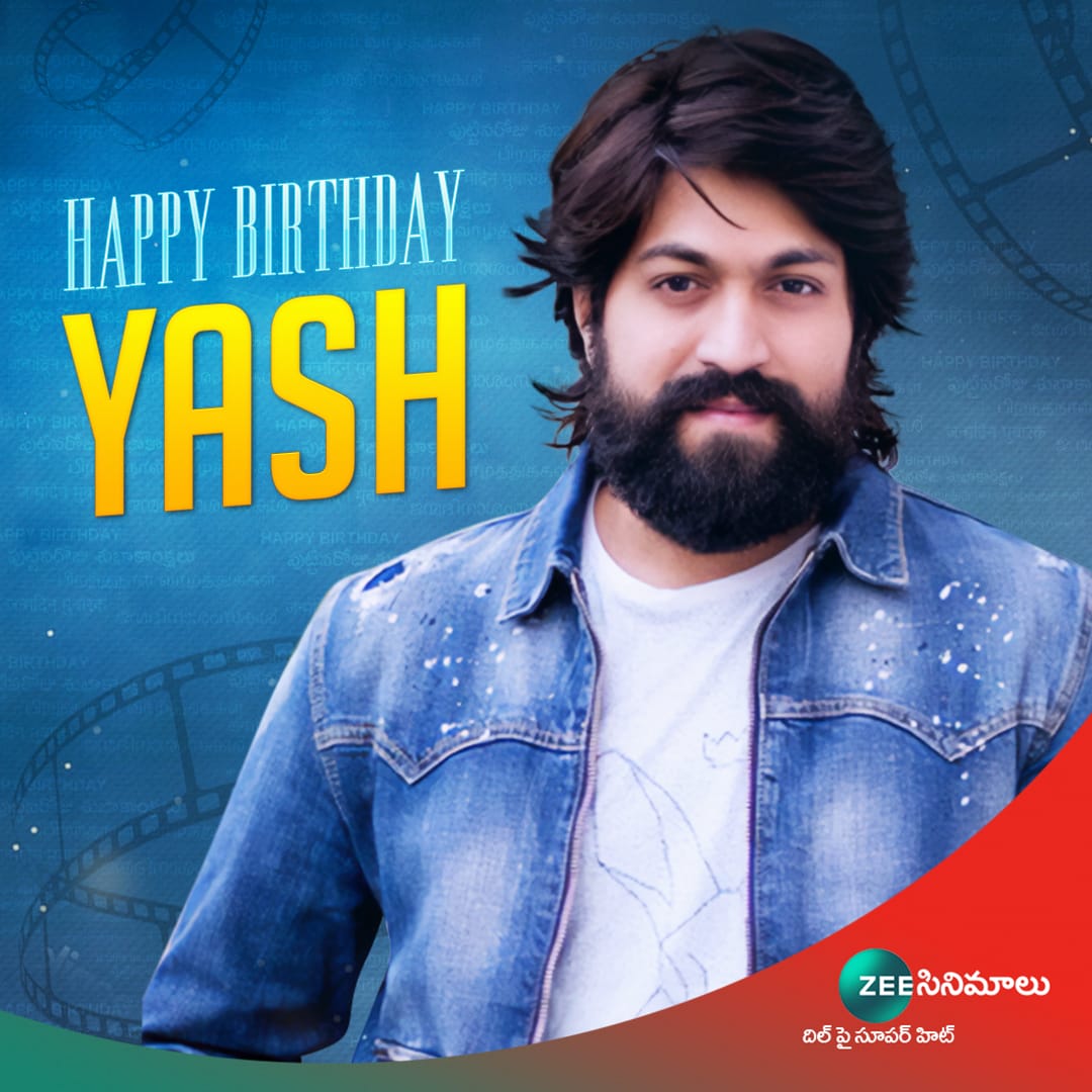 Here's Wishing Rock Star #Yash a very Happy Birthday🥳🥳

#HappyBirthdayYash #HBDYash #ZeeCinemalu
