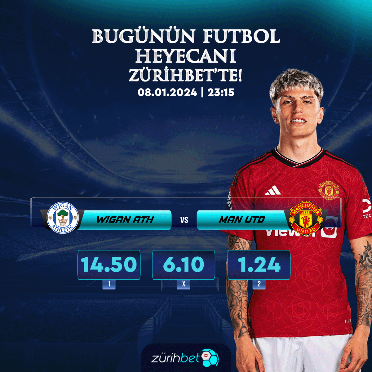 💦 Kalitenin Ve Kazancın Adresi #ZürihBet'ten Günün Maçı!

⏰ | 23:15
⚽️ | #WiganAthletic ⚽ #ManhesterUnited

✍️ Bahsin Heyecanını #zürihbet' te yaşamaya varmısın❓

🔹  Durma, Extra Kazanç İçin Harekete Geç!
 🔗  t.ly/zsosyal