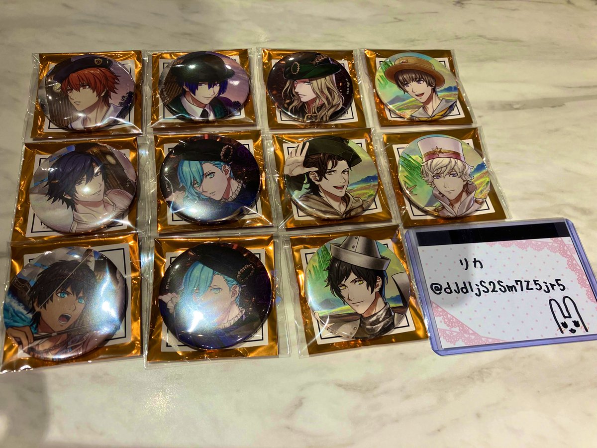 dJdIjS2Sm7Z5jr5's tweet photo. 【交換】うたプリ 企画展 DMS 缶バ ピーターパンNEVERLAND NEVER AGAIN

◆譲 : 音也 トキヤ セシル 真斗 藍2 カミュ ヴァン 綺羅 瑛二 シオン

◆求 : 翔

◆現地お手渡し >別日都内お手渡し、郵送

どうぞよろしくお願いいたします🙇‍♀️ https://t.co/nq89YsLXbV