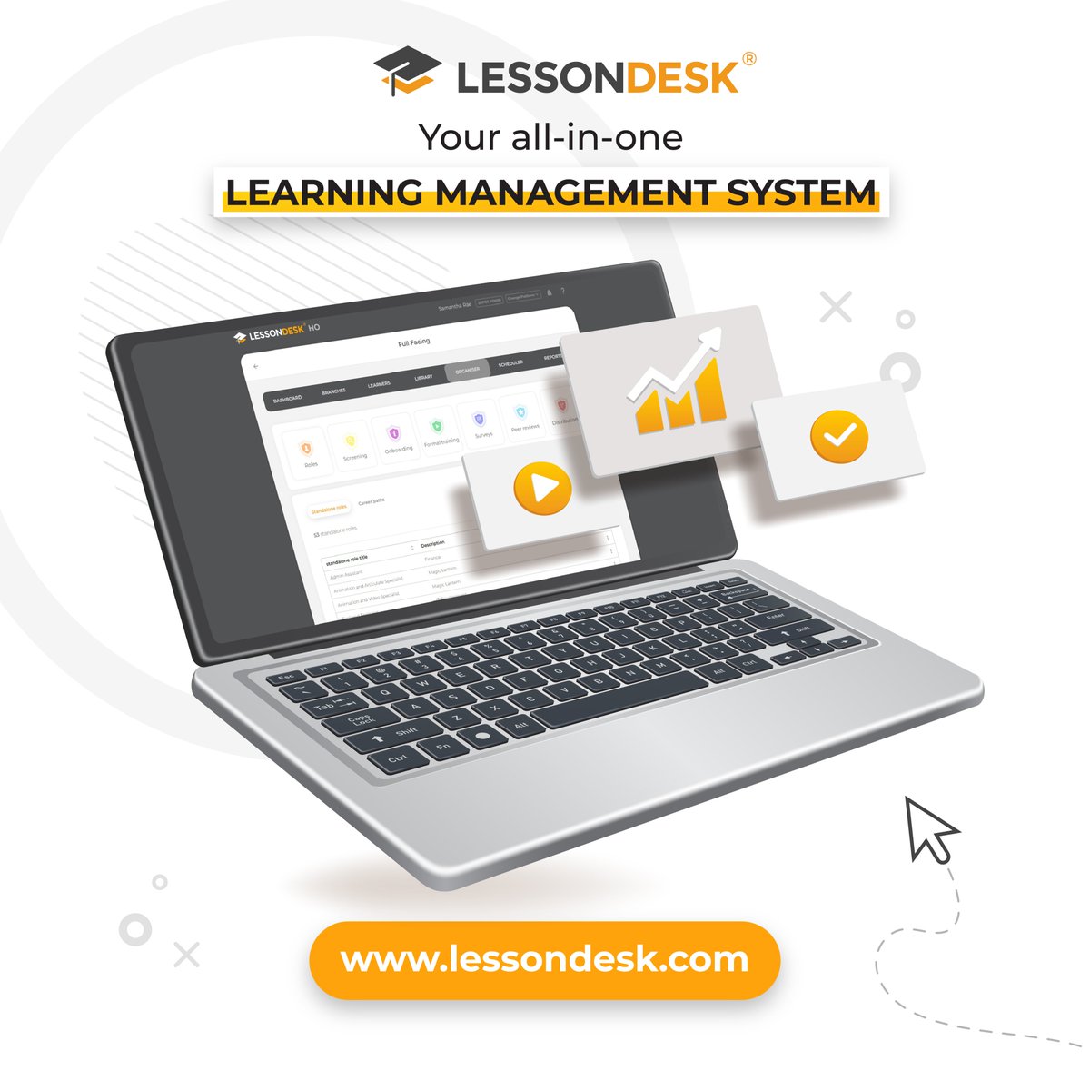 LessonDesk's tweet image. Lesson Desk is an online LMS that covers everything from digital employee screening and onboarding to formal training, surveys, peer reviews and exit interviews. Seamlessly manage everything from one convenient Head Office portal. Book your free demo today!