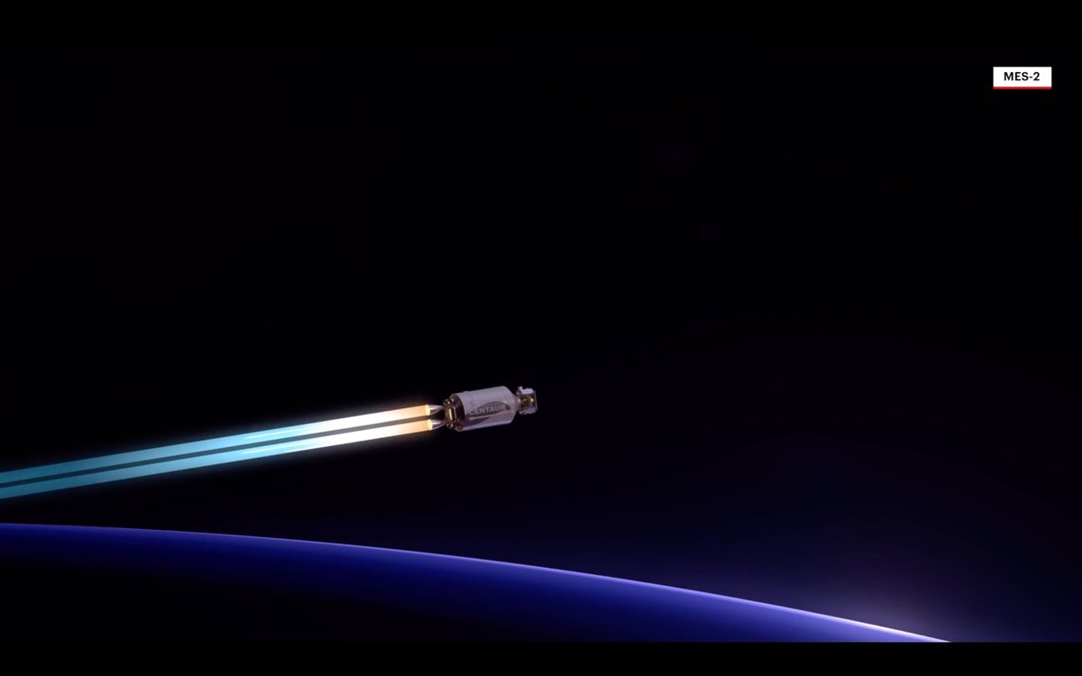Ignition! The Centaur V's two RL10C-1-1A engines have ignited again to climb from its initial parking orbit into a trans-lunar injection orbit for the Moon-bound Peregrine lander. bit.ly/vulcan_cert1