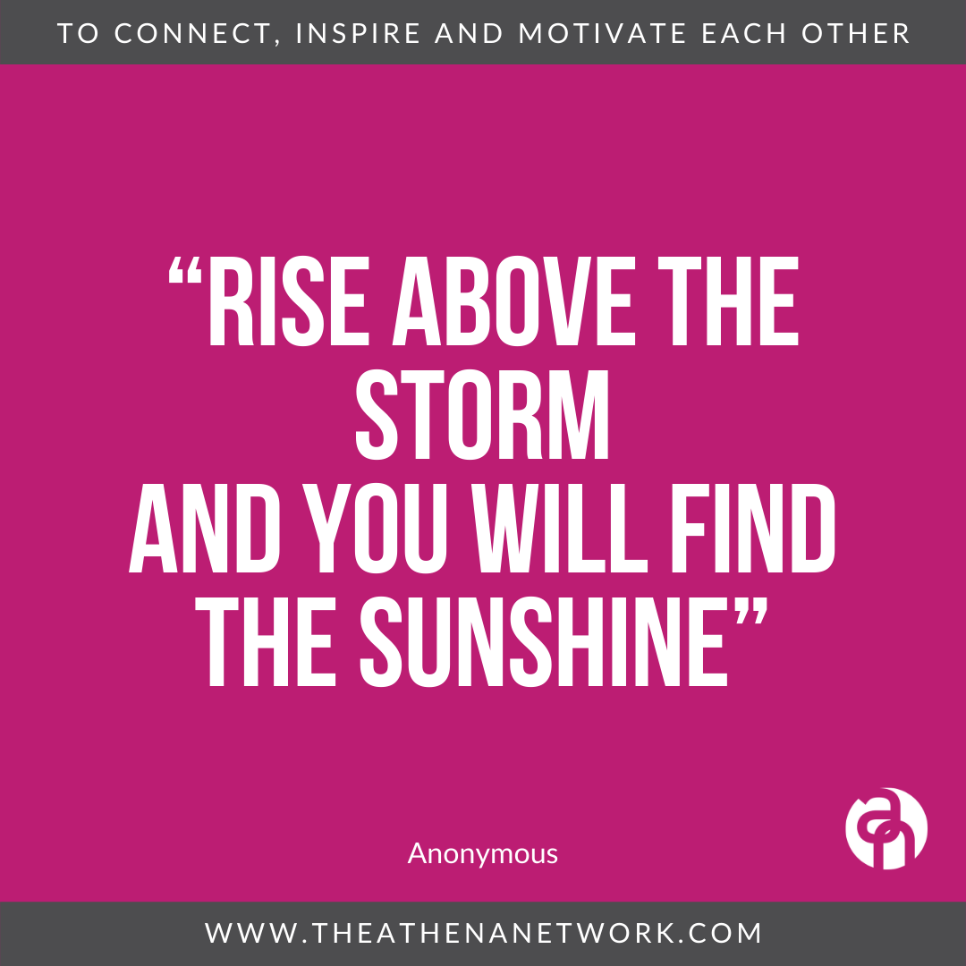 RISE ABOVE THE STORM AND YOU WILL SEE THE SUNSHINE

I thought I would share this thought provoking motivational quote with you this morning. Wishing you a great week, rising above the storm! #MondayMotivation #hellonorthlondon #networkingopportunities