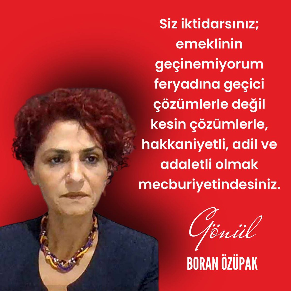 #EmekliyeSeyyanen10BinTL

Emeklinin Refahı için Kök maaşa Enflasyon Farkı+Refah Payı+Seyyanen Zam yapılması Şarttır.

<a href="/RTErdogan/">Recep Tayyip Erdoğan</a> <a href="/isikhanvedat/">Prof. Dr. Vedat Işıkhan</a>